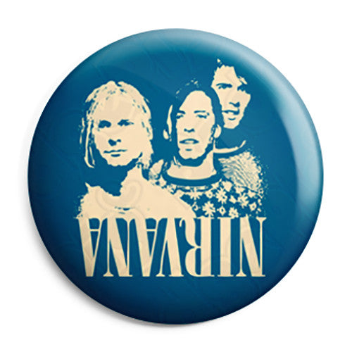 Nirvana Reflection Band Photo - Grunge Button Badge