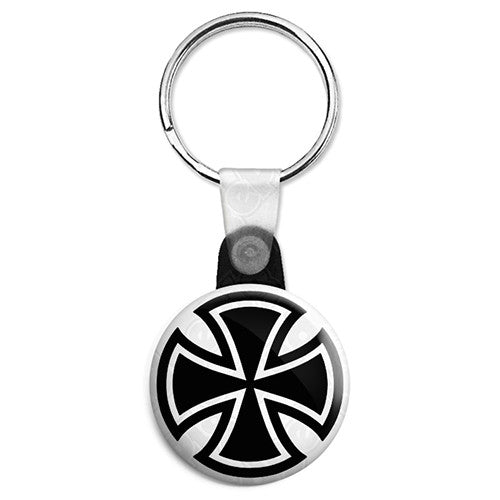 Round Iron Cross - Biker Button Badge, Fridge Magnet, Key Ring ...