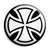 Round Iron Cross - Biker Button Badge
