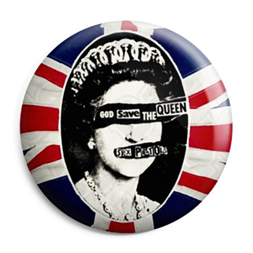 The Sex Pistols - God Save The Queen Punk Pin Button Badge