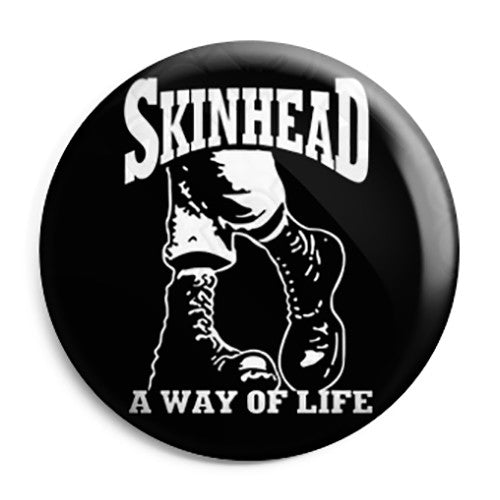 Skinhead - A Way of Life Doc Martin Boots Button Badge