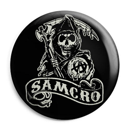 Sons of Anarchy - SAMCRO Reaper Button Badge