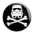 Star Wars - Stormtrooper Skull and Crossbones Button Badge