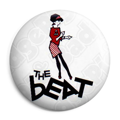 The Beat - Dancing Girl Ska Go Feet 2 Tone Logo Pin Button Badge