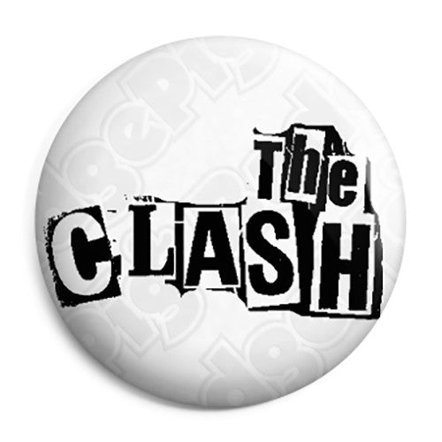 The Clash - Letter Logo - Punk Rock - Button Badge
