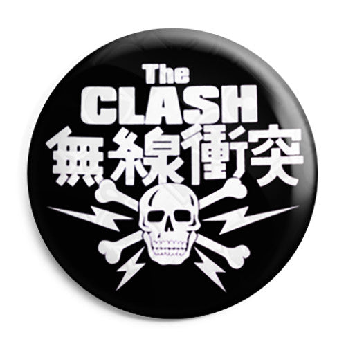 The Clash - Skull Logo - Punk Rock - Button Badge