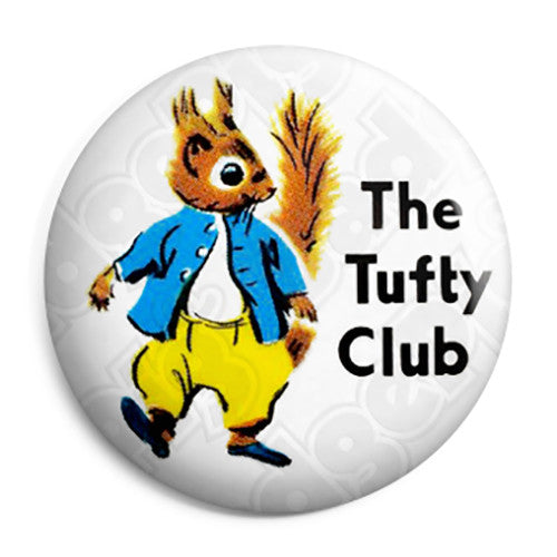 The Tufty Club - Kids Retro Road Safety - Button Badge
