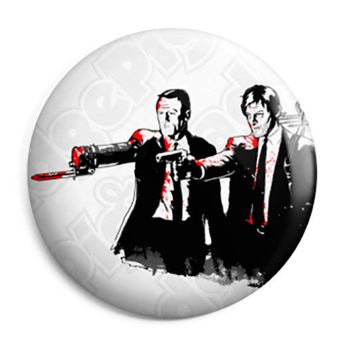 The Walking Dead - Pulp Fiction Dixon Brothers Pin Button Badge