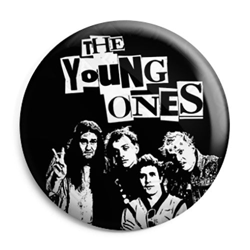 The Young Ones - Cast Photo - TV Comedy Button Badge