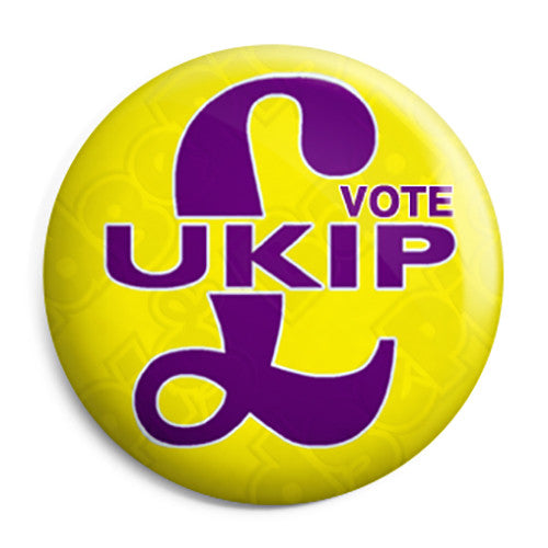 Vote UKIP - Farage Political Button Badge