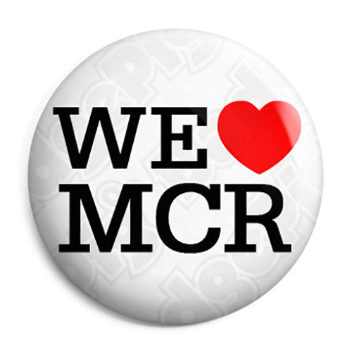 We Love Heart MCR - Support Manchester Terror Attack Victims Button Badge