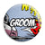 Groom - Whaam Comic Art Theme Wedding Pin Button Badge