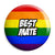 Best Mate - LGBT Gay Wedding Pin Button Badge