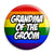 Grandma of the Groom - LGBT Gay Wedding Pin Button Badge
