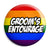 Groom's Entourage - LGBT Gay Wedding Button Pin Badge
