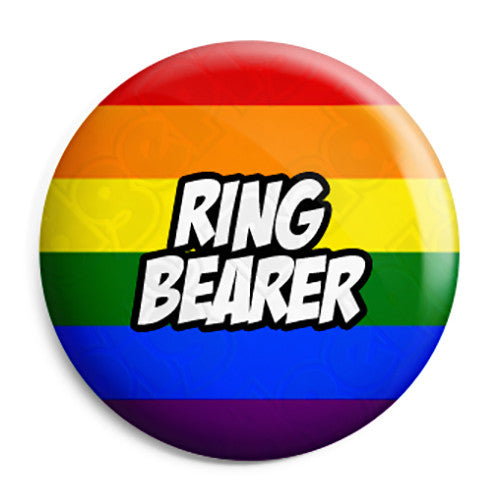 Ring Bearer - LGBT Gay Wedding Pin Button Badge