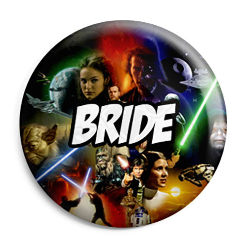 Bride - Star Wars Film Movie Theme Wedding Pin Button Badge