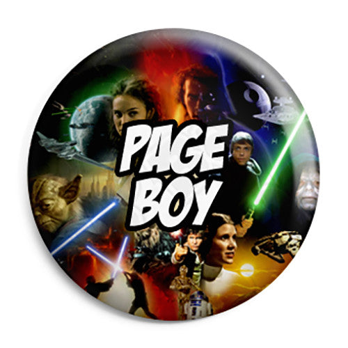 Page Boy - Star Wars Film Movie Theme Wedding Pin Button Badge