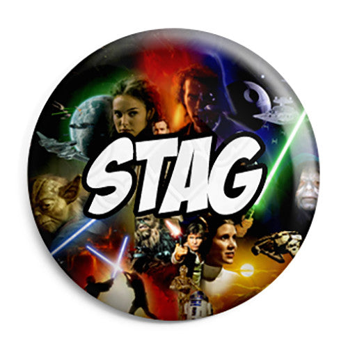 Stag - Star Wars Film Movie Theme Wedding Pin Button Badge