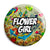 Flower Girl - Tattoo Theme Wedding Pin Button Badge