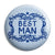 Best Man - Classic Marriage Button Badge
