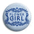 Flower Girl - Classic Marriage Button Badge