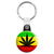 Weed Leaf Rasta Flag - Cannabis Key Ring
