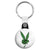Weed Leaf Peace Sign - Cannabis Key Ring