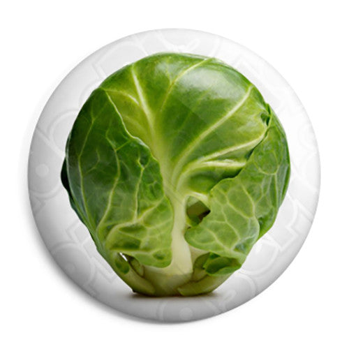 Brussel Sprout - Christmas Dinner Xmas Pin Button Badge